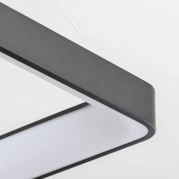 Brilagi - LED dimmelhető kábeles függeszték FALCON II LED/125W/230V 60x60 cm fekete +távirányító