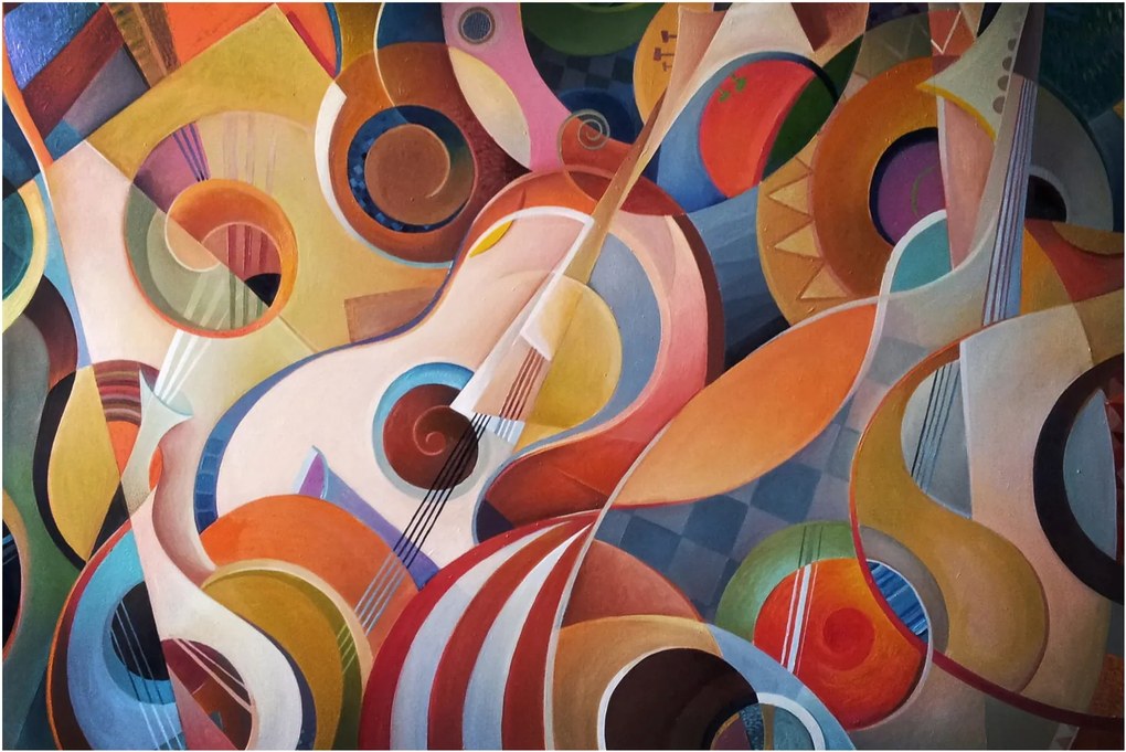 Kép - Zenei absztrakt (90x60 cm)