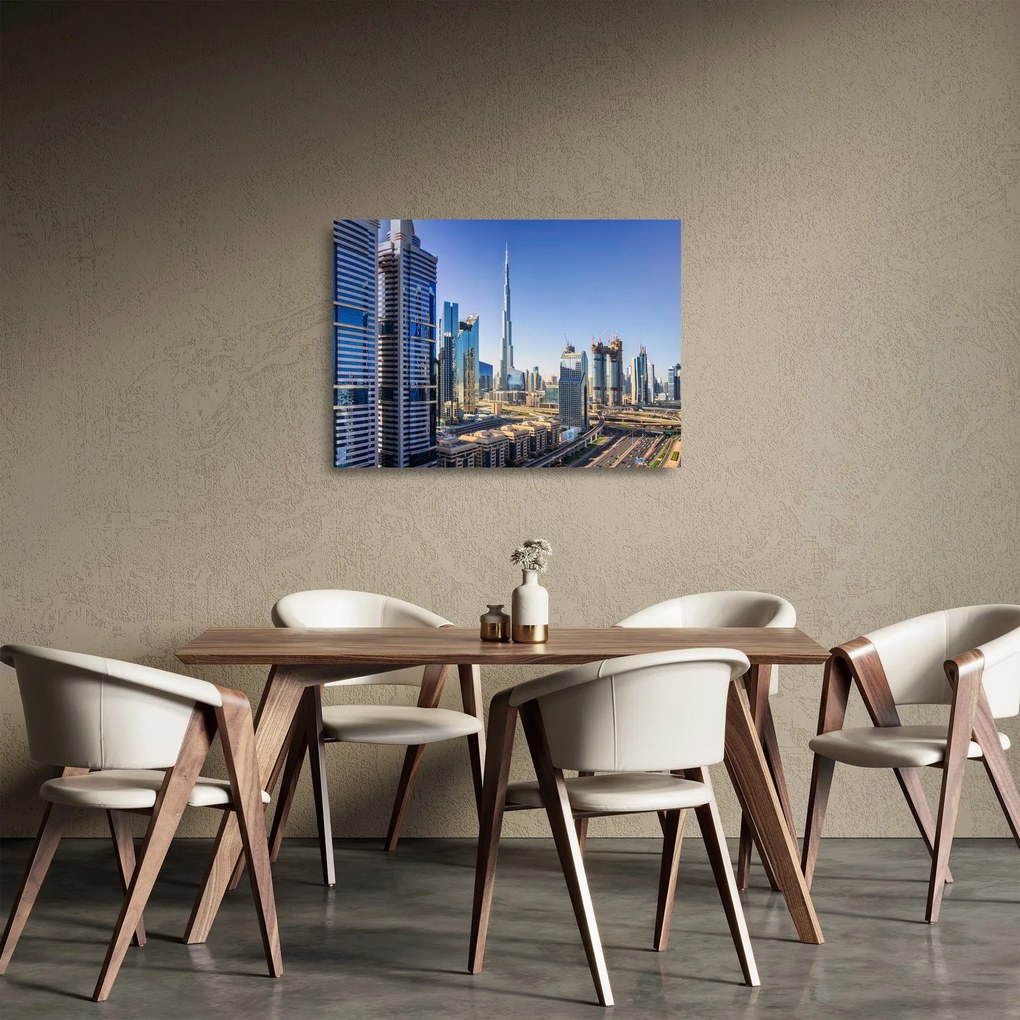 Kép - Dubai reggel (üvegen) (70x50 cm)