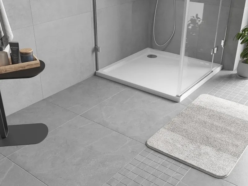 Mexen Flow karcsú, négyzet alakú zuhanytálca 95 x 95 cm, fehér fényes - 46S109595