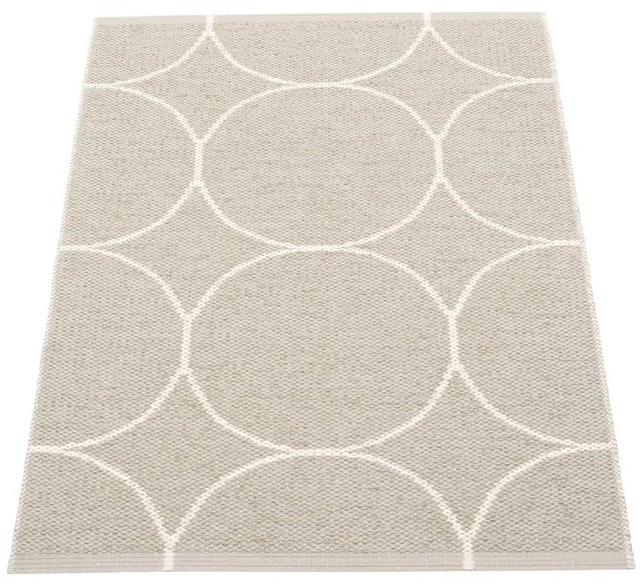 Krémszínű kültéri-beltéri szőnyeg 70x100 cm Boo Linen – Pappelina
