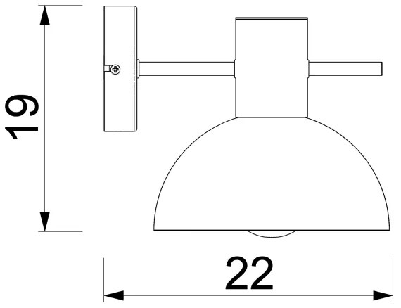 Fali lámpa ESTATE MINI 1xE27/15W/230V kék