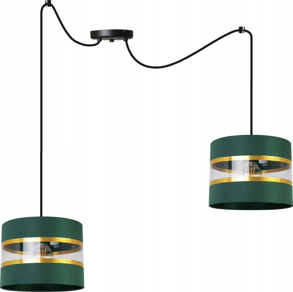 Mennyezeti Függőlámpa Pók Csillár Glamour Lámpabúra Zöld Elegáns