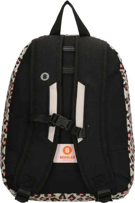 Bézs vízálló iskolai hátizsák „Leo Pink”