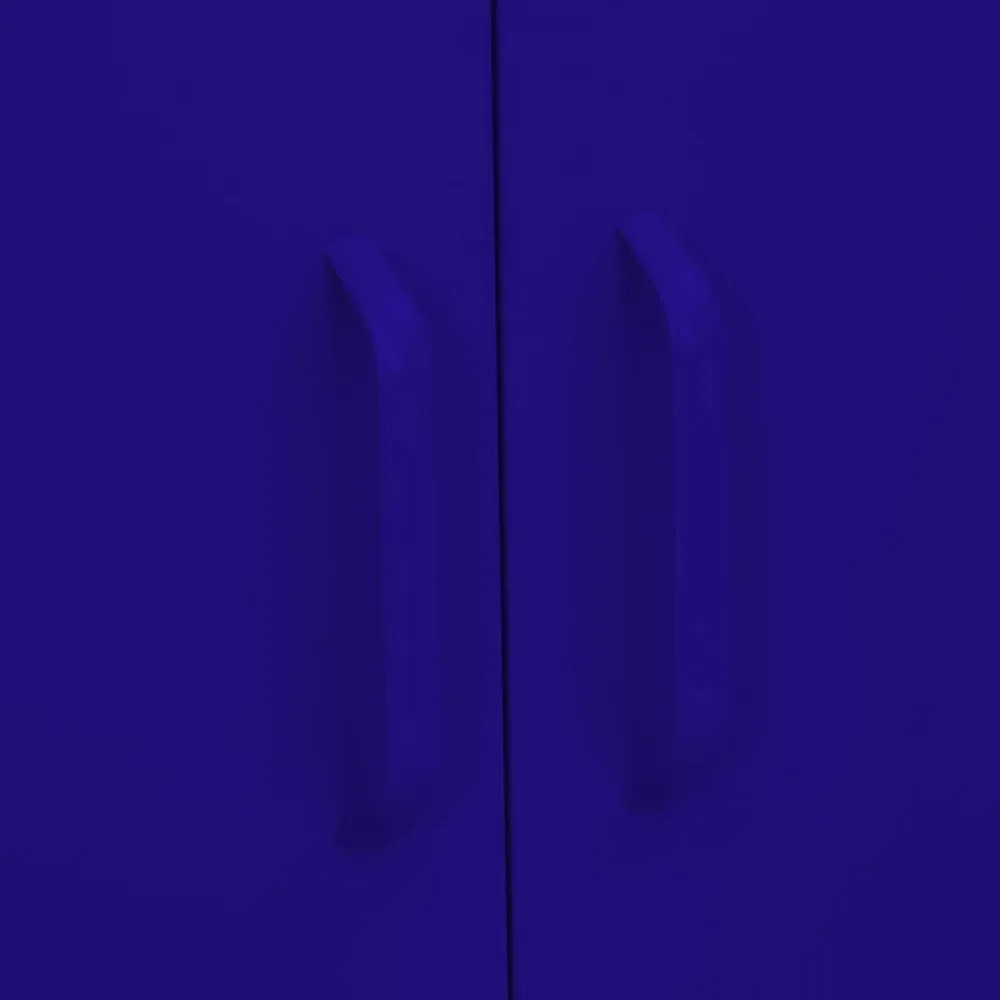 tengerészkék acél tárolószekrény 80 x 35 x 101,5 cm