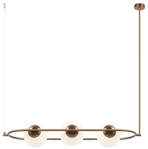 Maytoni MOD221PL-03BS - Csillár rúdon ERICH 3xE14/40W/230V réz