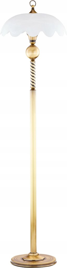 Padlólámpa Jupiter Patina Fehér Üvegbúra 1xE27 152 cm Álló Ház