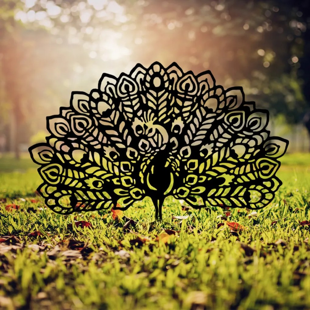 Peacock fém kerti dísztárgy, 53×61 cm – TR565TNL1280