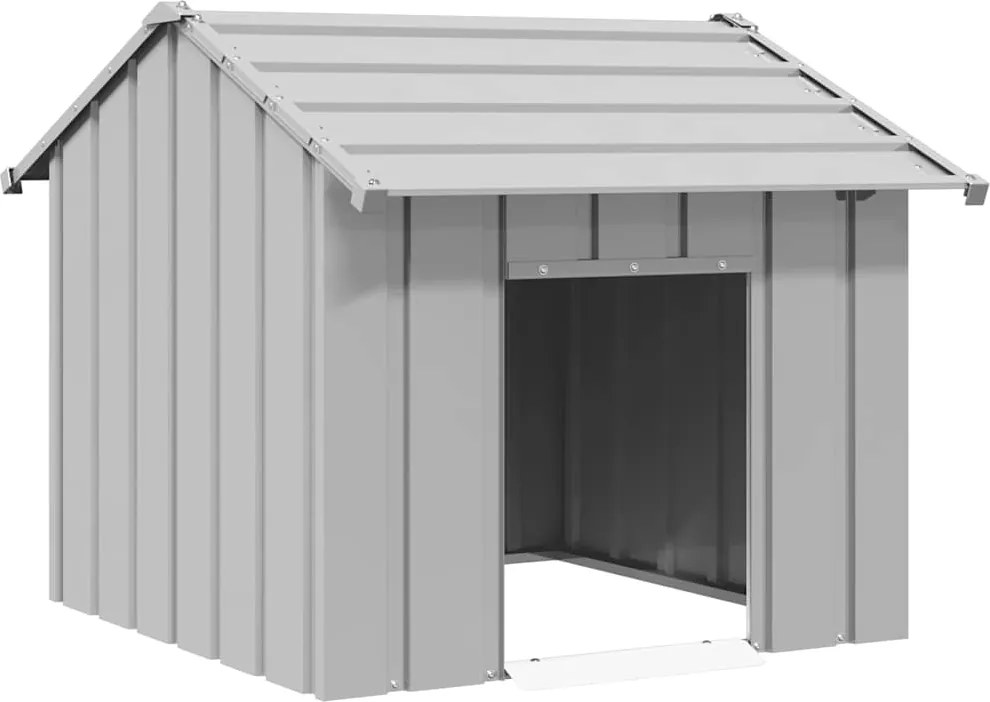vidaXL Kutyaház tetővel 85x107x81 cm horganyzott acél