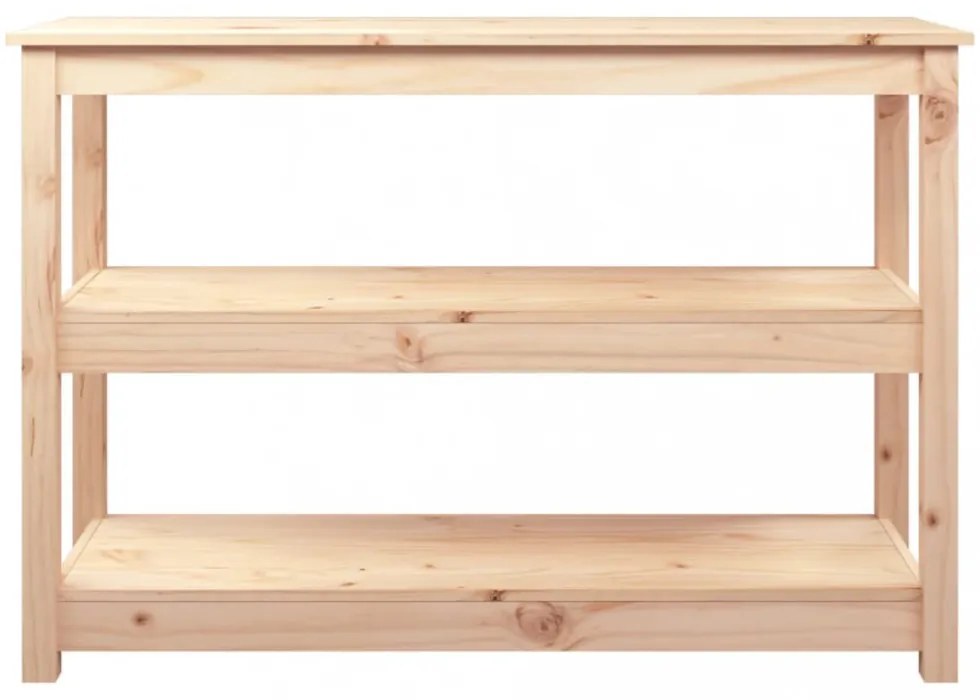 tömör fenyőfa tálalóasztal 110x40x74 cm