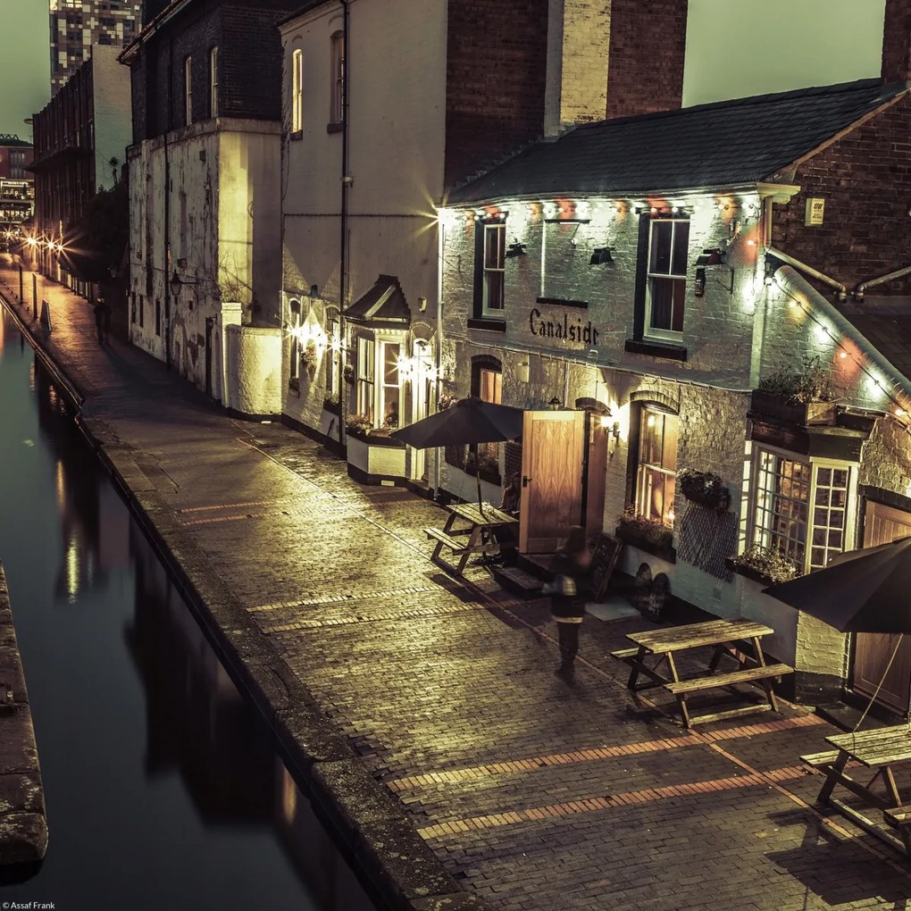 Poszter 30x30cm Gáz utca este Birminghamben, Assaf Frank