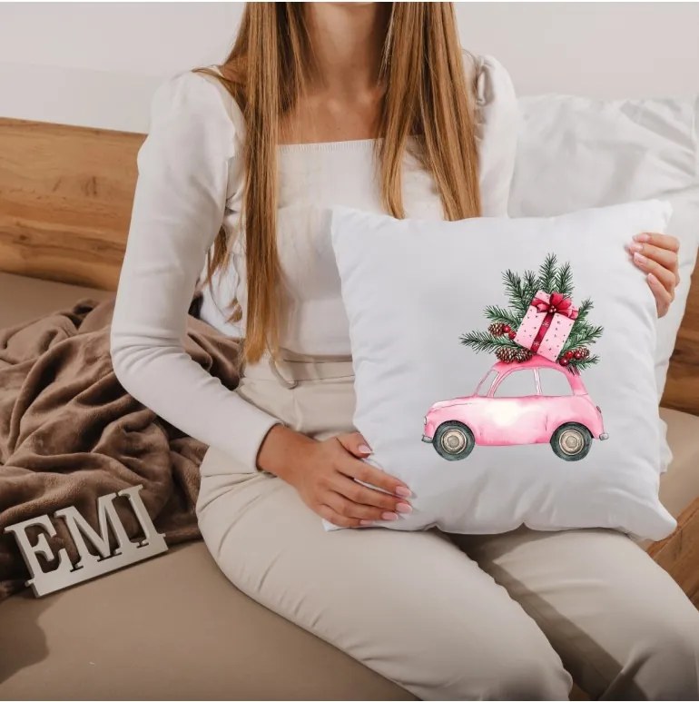 EMI Candycar karácsonyi díszpárna 40x40 cm