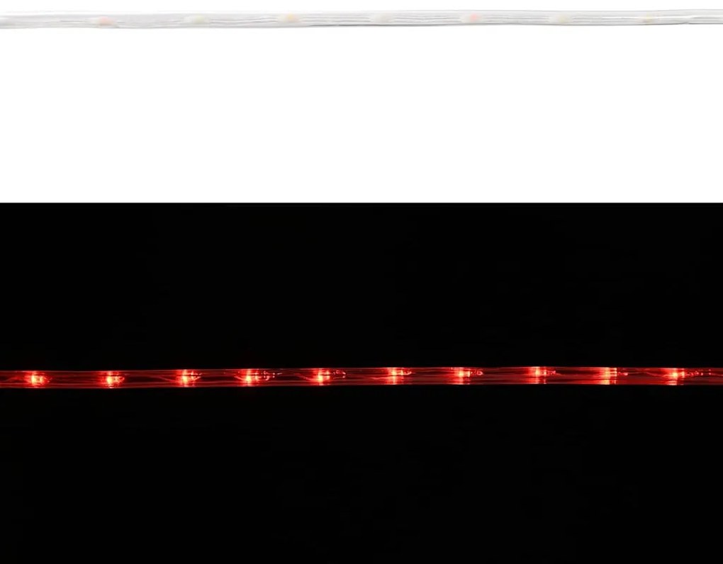 Kötél világítás 120 LED-del Piros 5 m PVC