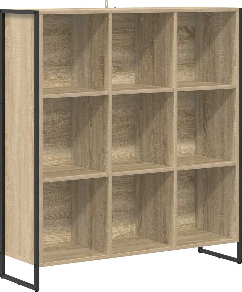vidaXL Könyvespolc Sonoma 99.5 x 30 x 108.5 cm Faanyag