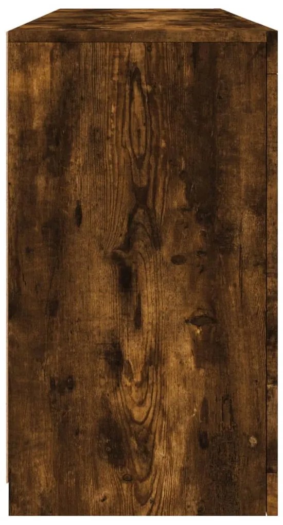 vidaXL füstös tölgy színű tálalószekrény LED-ekkel 163 x 37 x 67 cm