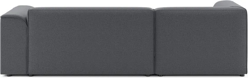 Sötétszürke sarokkanapé (bal oldali-heverő résszel) Merid – Ropez