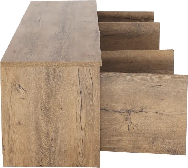 Komód 4-ajrós, tölgyfa lefkas, MONTANA K4D