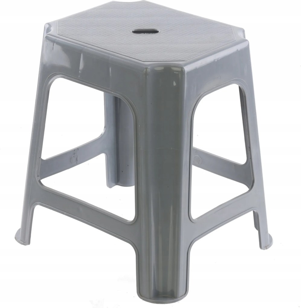 Zsámoly szék lábtartó ülőfelület 41x43x34 cm kompakt 110 kg-ig szürke