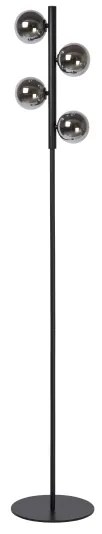 Lucide 45774/04/30 - Állólámpa TYCHO 4xG9/28W/230V fekete