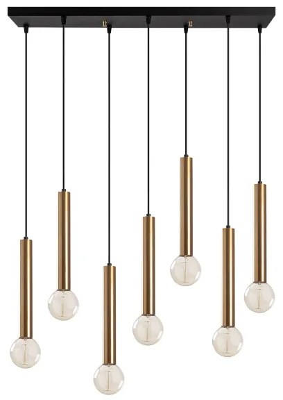 Kábeles csillár TEMPO 7xE27/40W/230V aranyszínű