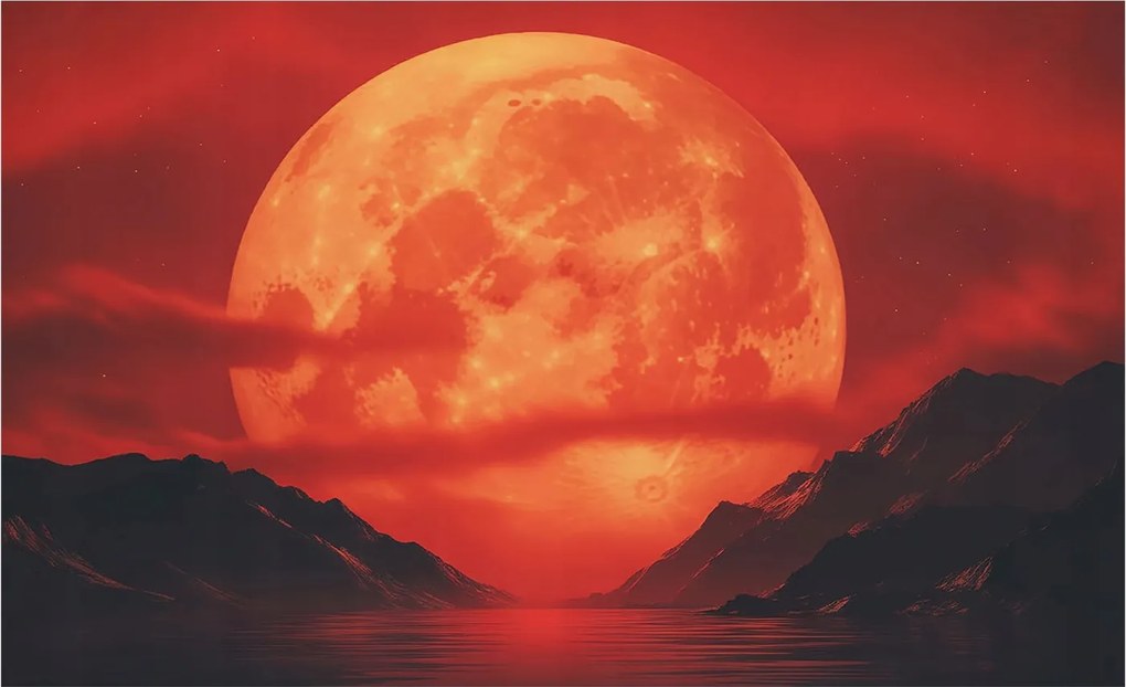 Flizelin tapéta Divatos 3D fali ragasztóval Éjszakai jelenség 416x254 Ragasztó