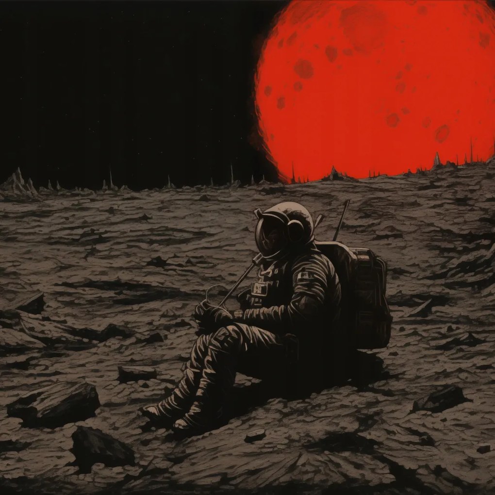 Poszter 80x80cm Magány az űrben