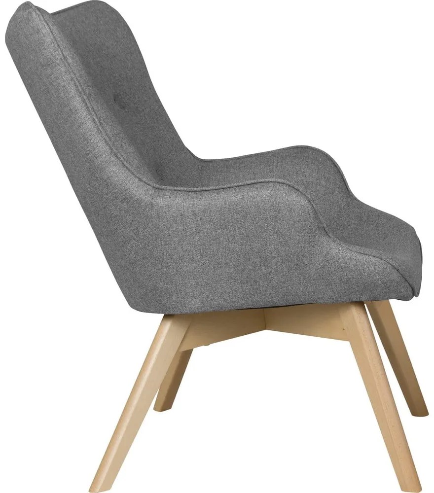 Szürke fotel Niko – Ropez