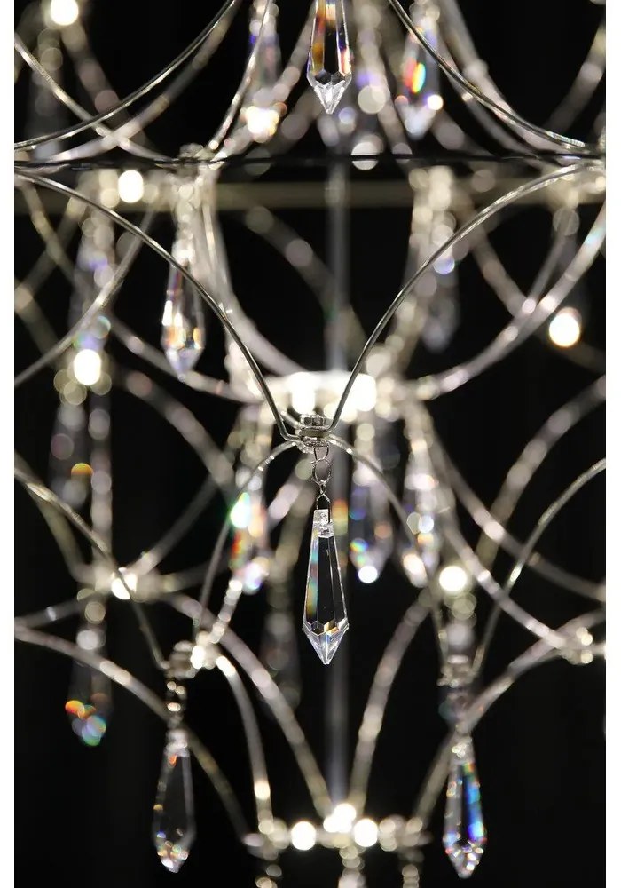 Ezüstszínű LED függőlámpa ø 80 cm Efesos – Markslöjd