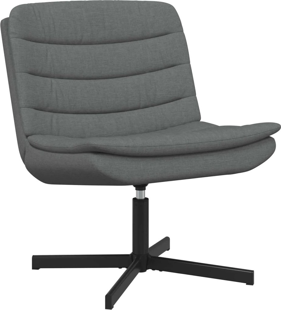 vidaXL Forgószék Sötétszürke 63 x 75 x 76 cm szövet