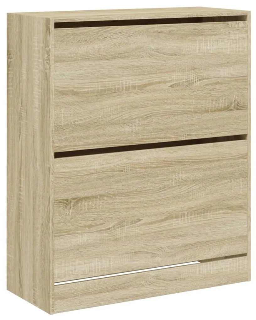 sonoma tölgy színű szerelt fa cipőszekrény 80 x 34 x 96,5 cm