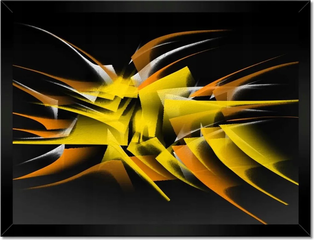 Poszterek keretben 40x30 Sárga narancssárga tüskék
