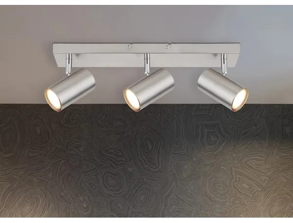 Globo 57911-3 - spotlámpa ROBBY 3xGU10/25W/230V matt króm