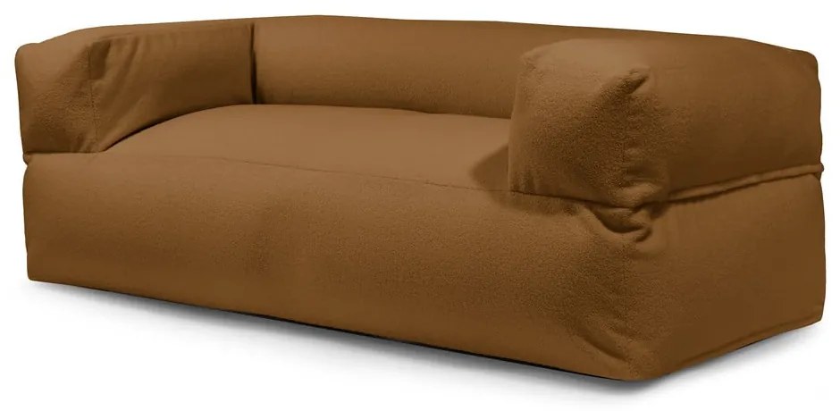 Barna buklé babzsákfotel Sofa MooG – SLOWDOWN