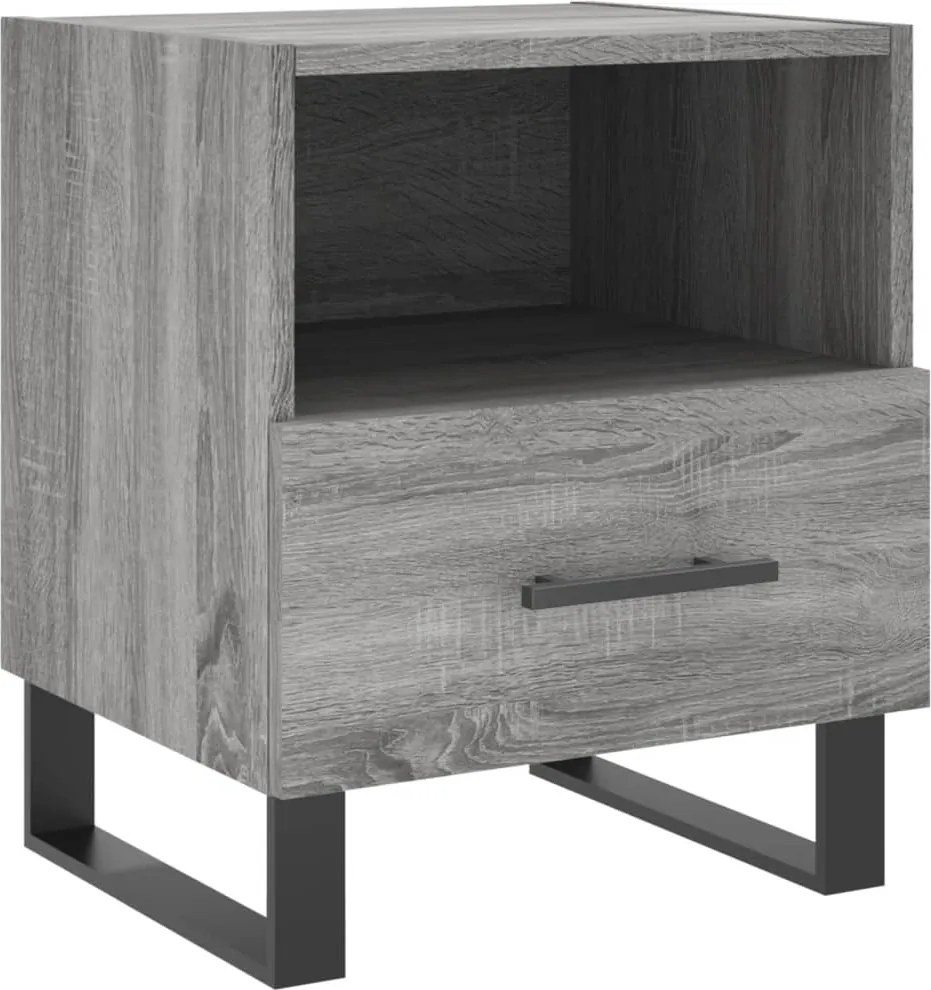 vidaXL szürke sonoma színű szerelt fa éjjeliszekrény 40 x 35 x 47,5 cm