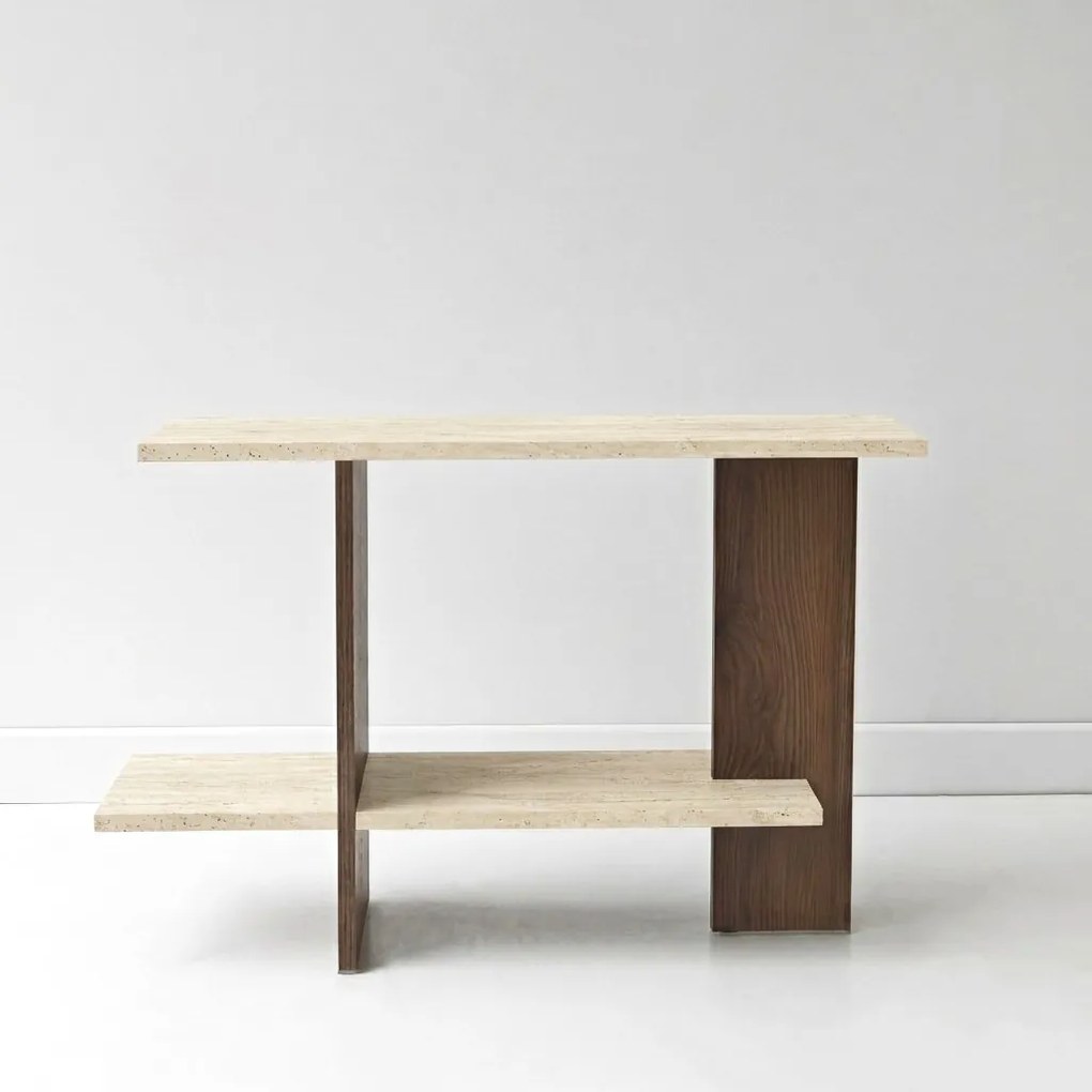 Essenziale - Travertine, Walnut