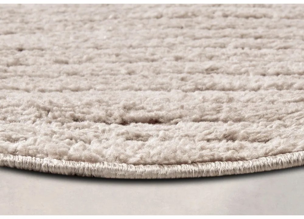 Bézs kerek szőnyeg ø 160 cm Panglao New York Taupe – Elle Decoration