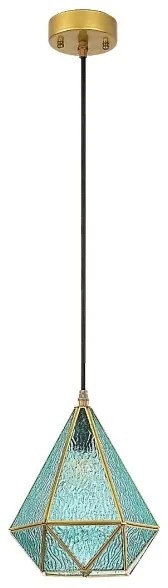 Rabalux 72244 - Csillár zsinóron NORAH 1xE14/40W/230V kék/arany