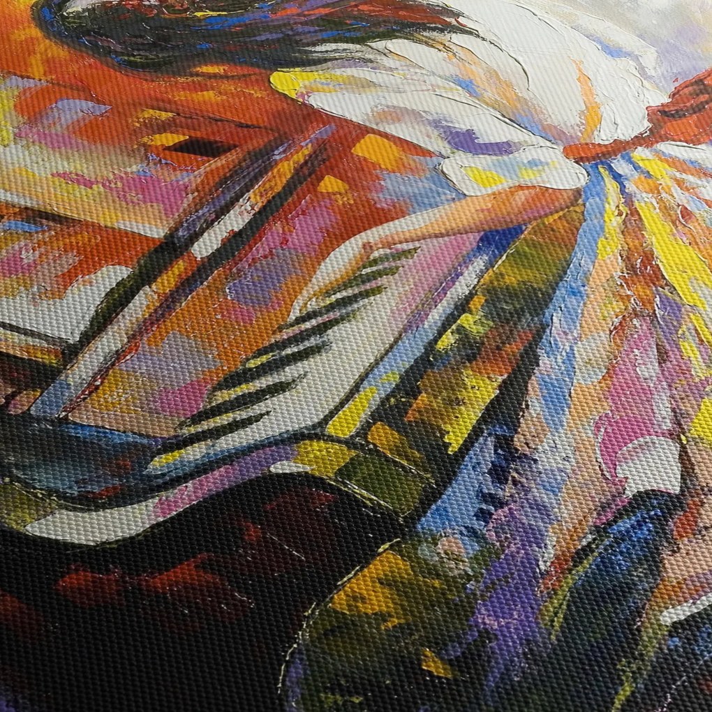 Kép - Egy nő zongorázása (órával) (90x30 cm)