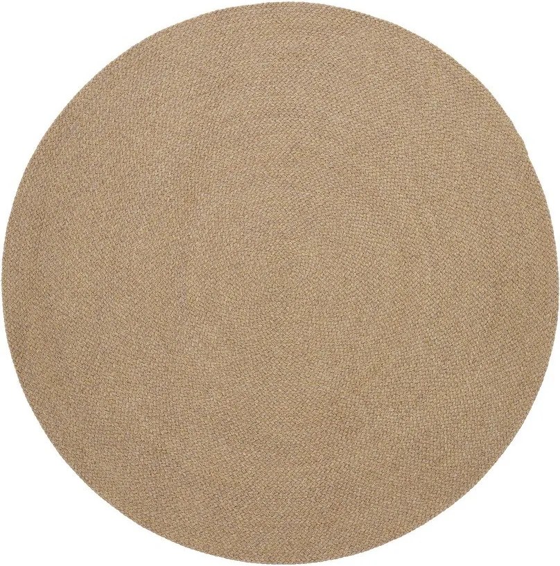Bézs kerek kültéri-beltéri szőnyeg újrahasznosított szálakból ø 150 cm Despas – Kave Home