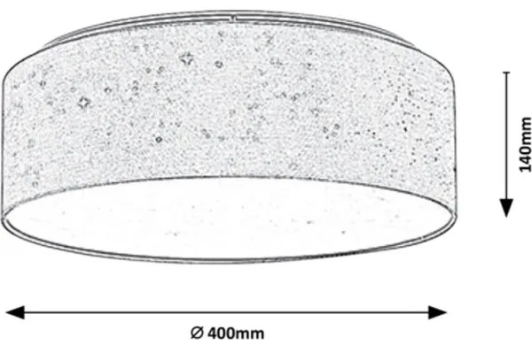 Rabalux - LED mennyezeti lámpatest LED/22W/230V szürke