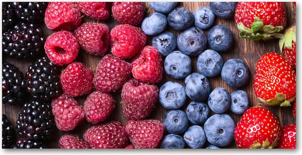 Fotó kép edzett üveg Erdei gyümölcsök 140x70