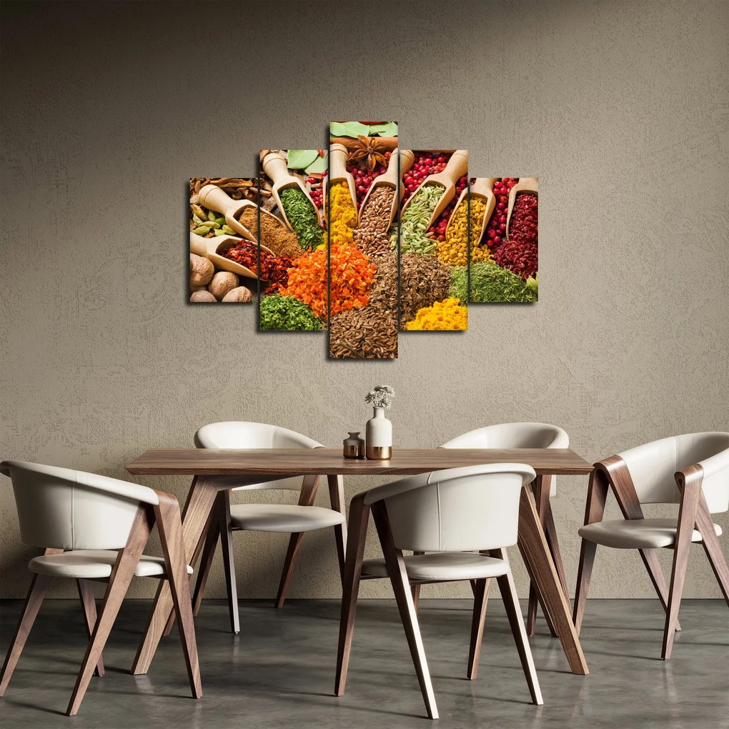Kép - Fűszerek a világ minden tájáról (150x105 cm)