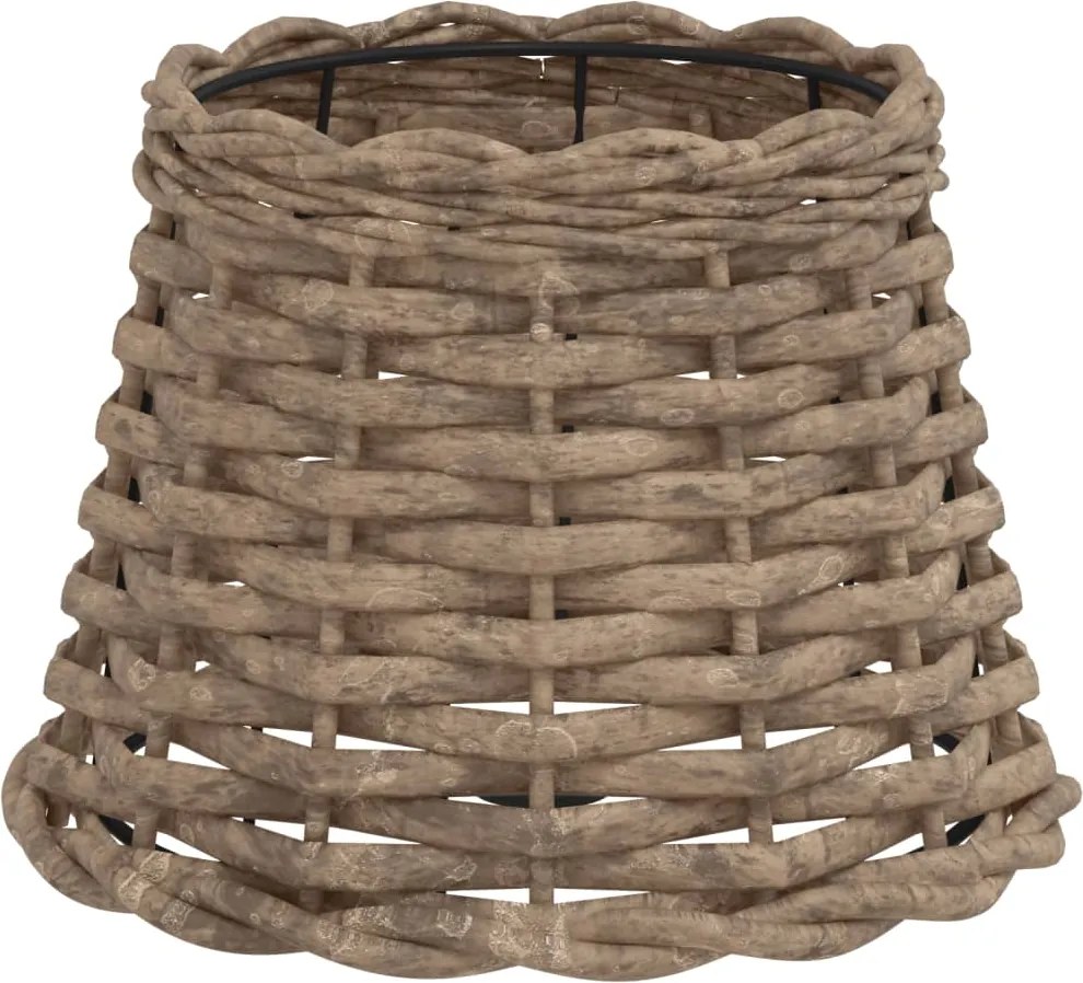 vidaXL barna fonott lámpaernyő Ø20 x 15 cm