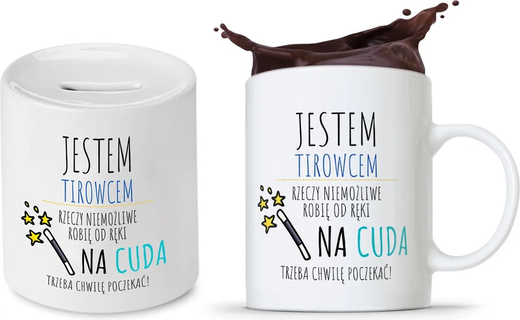 Kamionosoknak Ajándék Persely Szett Bögre fényképes nyomtatással