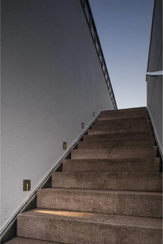 SLV 1006407 CONCRETO Kültéri Falba Építhető Lámpa Szürke LED IP65