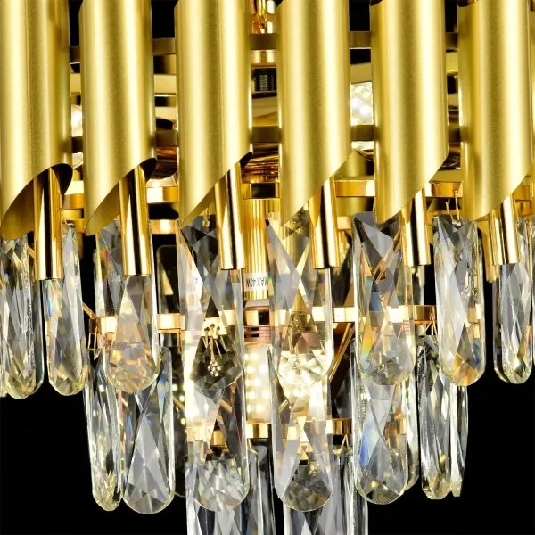 Brilagi - Felületre szerelt csillár ECLIPSE 5xE14/10W/230V Ø 38 cm arany