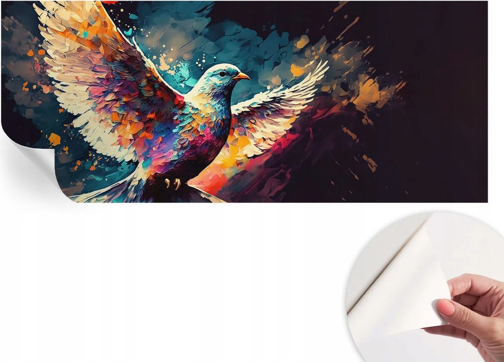 Fotótapéta Fali tapéta Hálószobába és Nappaliba Színes madár 250x104 cm