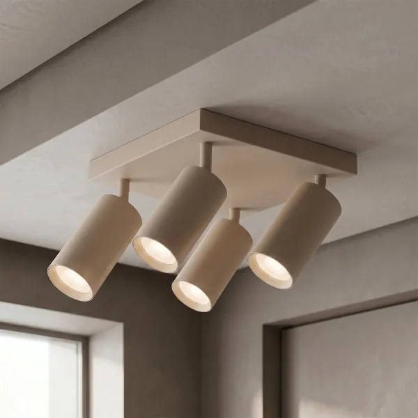 Brilagi - SELE SQUARE spotlámpa 4xGU10/30W/230V bézs
