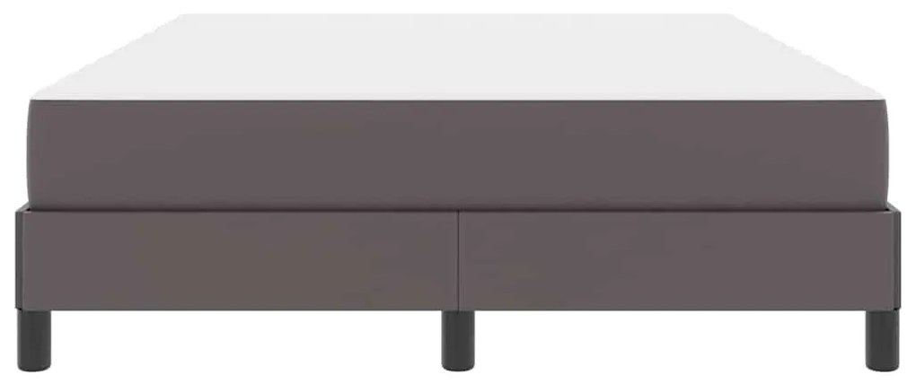 Ágy matracmal Szürke 160 x 200 cm Műbőr