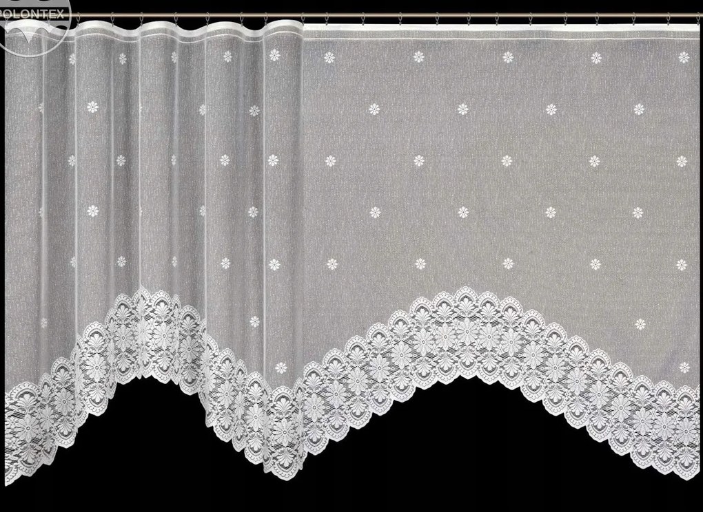 Mg Függöny jacquard 4557 hullám Fehér 300x160 kész Bt